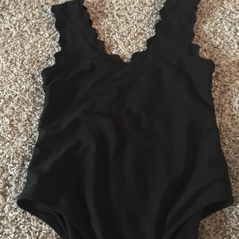 Black one piece swimsuit